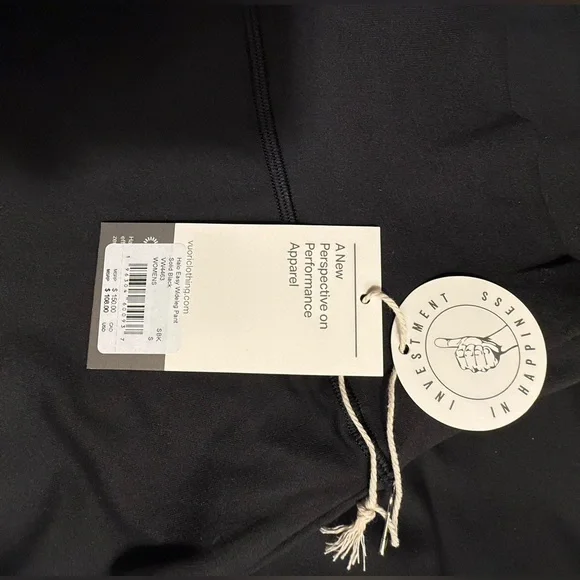 Vuori Halo EasyWideleg Pant. solid black size small. - Picture 4 of 5